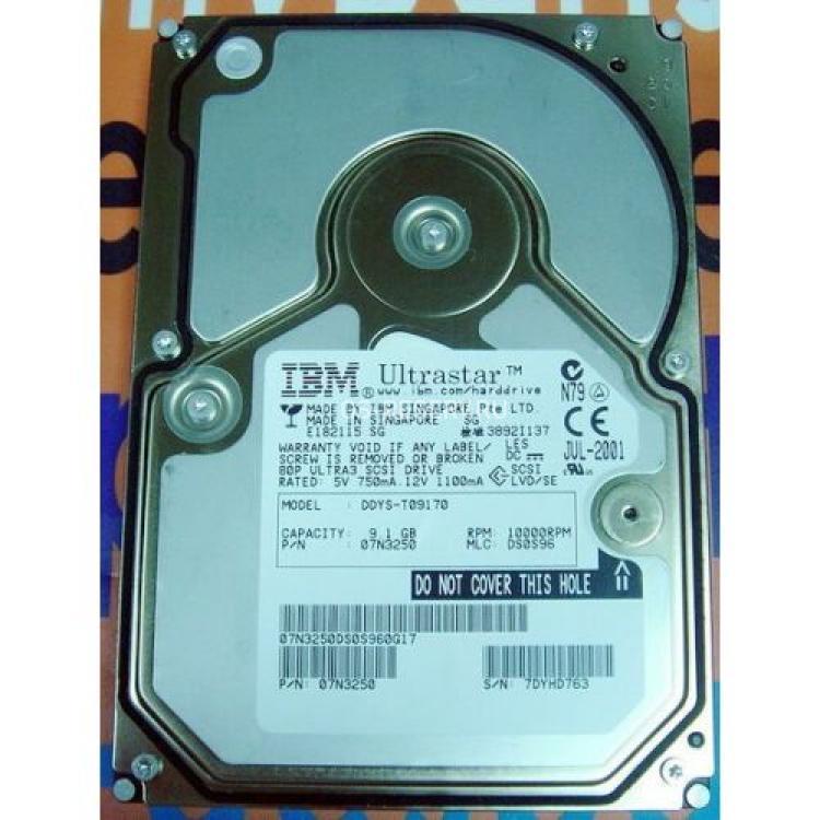 Жесткий Диск IBM Ultrastar 36LZX 9,1Gb (U160/10000/4Mb) 80pin U160SCSI(DDYS-T09170)