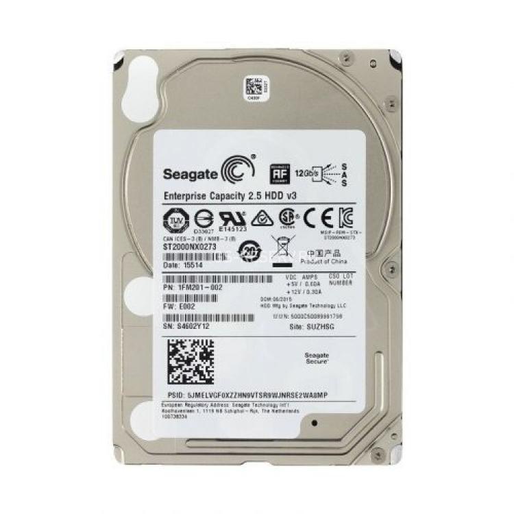Жесткий Диск Seagate Enterprise Capacity 2.5 HDD 2Tb (U1200/7200/128Mb) 512e 12G SAS 2,5"(1FM201)
