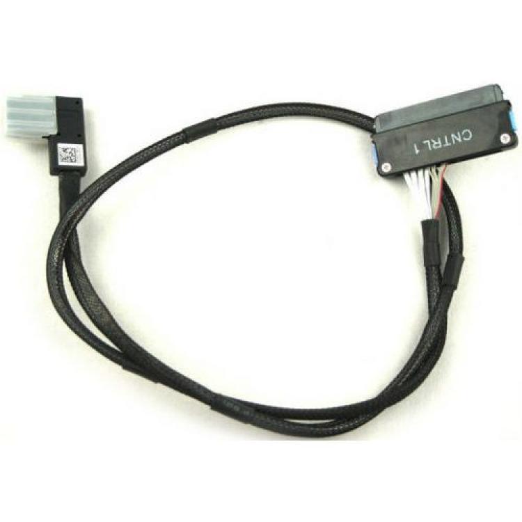 Шлейф SAS Dell 1xSFF-8087 (mSASx4) To 2xSFF-8482 (2xSAS Жесткий Диск) 52cm/0,52m For Perc H200 PowerEdge R210-II(G96YT)