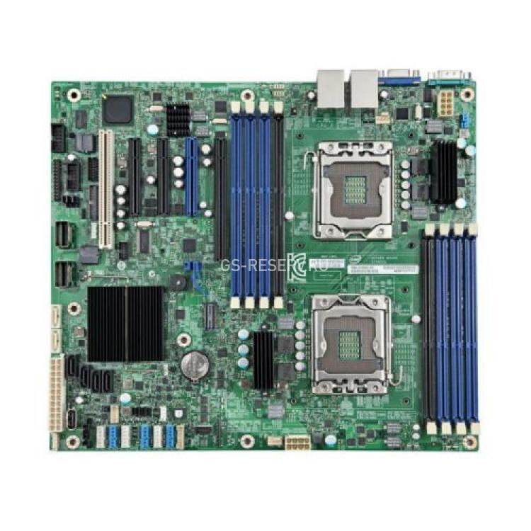 Материнская Плата Intel iC602 Dual Socket 1356 12DDR3 2SATAIII 4SATAII 2xSFF8087 8SAS/SATAII 2PCI-E16x3.0 2PCI-E8x PCI 4xGbLAN E-ATX 8000Mhz(DBS2400GP4)