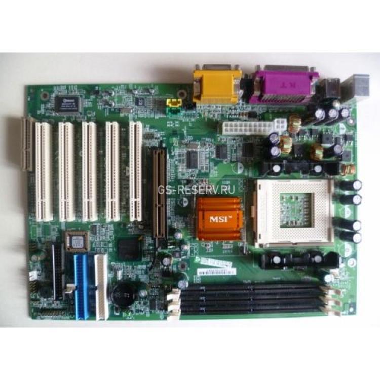 Материнская Плата Micro-Star i845 Socket 423 3SDR U100 AGP4x 5PCI AD1885 ATX(MS-6529 845 Pro)