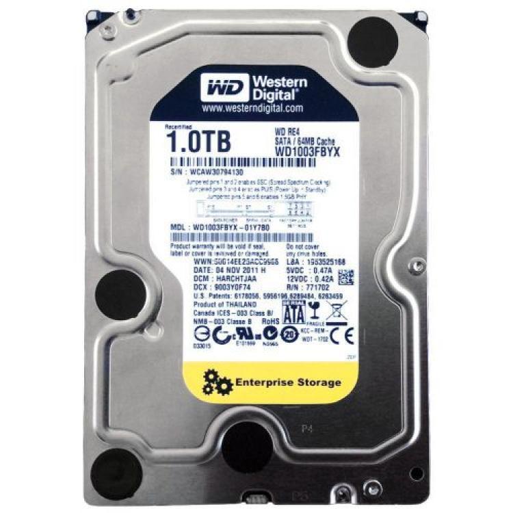 Жесткий Диск Western Digital RE4 1Tb (U300/7200/64Mb) TLER RAFF SATAII(WD1003FBYX-01Y7B0)