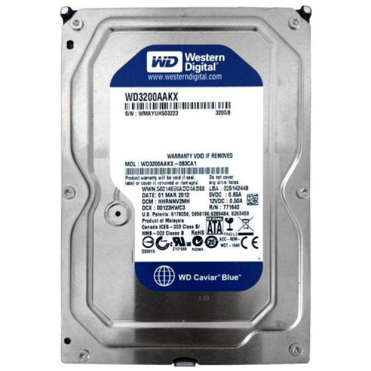 Жесткий Диск Western Digital Caviar Blue 320Gb (U600/7200/16Mb) 6G SATAIII(WD3200AAKX)
