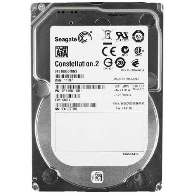 Жесткий Диск Seagate Constellation.2 1Tb (U600/7200/64Mb) 6G SATAIII 2,5"(ST91000640NS)
