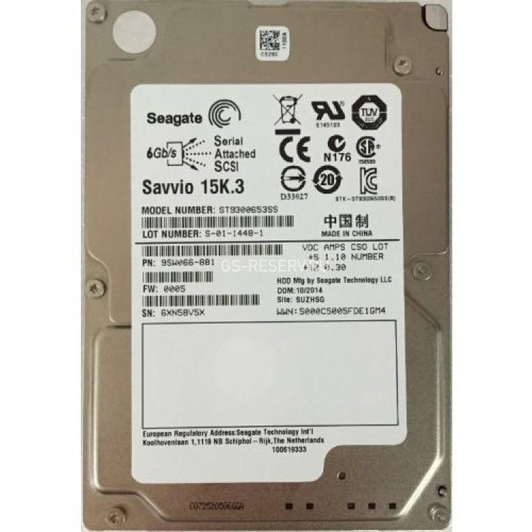 Жесткий Диск Seagate Savvio 15K.3 300Gb (U600/15000/64Mb) 6G SAS 2,5"(9SW066)
