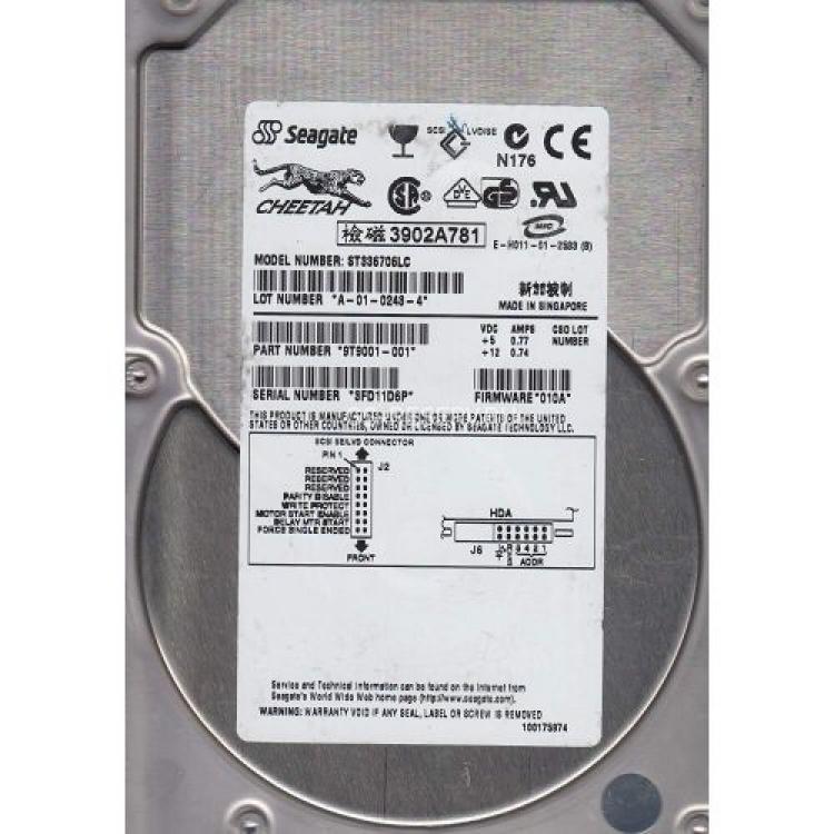Жесткий Диск Seagate Cheetah 36ES 36,7Gb (U160/10000/4Mb) 80pin U160SCSI(9T9001)