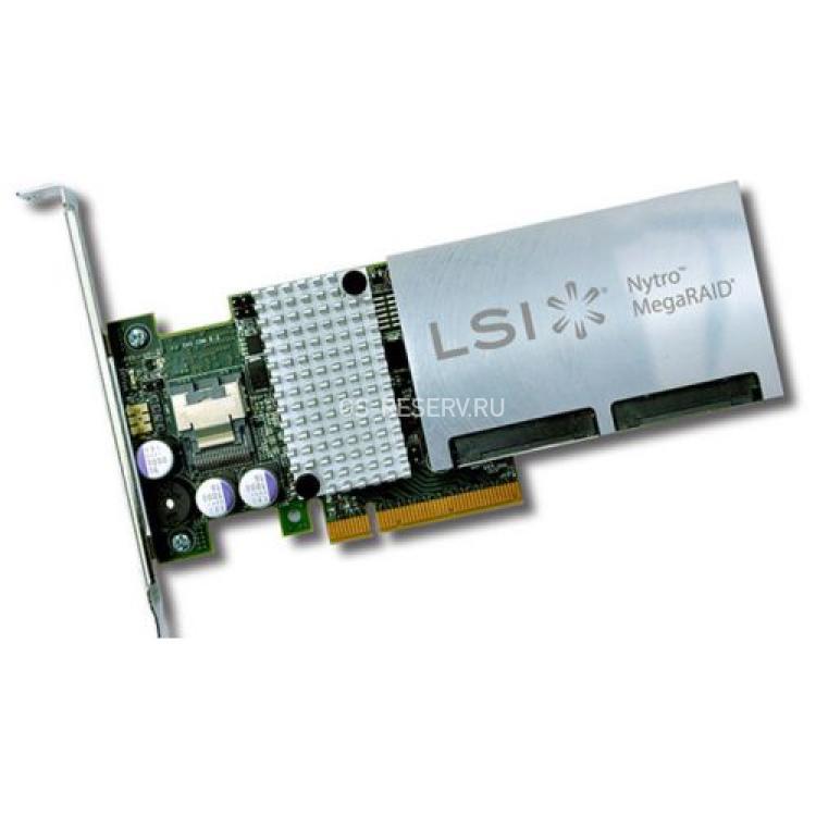 Контроллер SAS RAID Intel (LSI Logic) MegaRAID NMR LSISAS2208 CPU XOR PowerPC 800Mhz 1Gb DDR3 1Tb Flash SSD Int-1xSFF8087 4xSAS/SATA RAID60 U600 6G SAS PCI-E8x 3.0(RCS25ZB040LX)