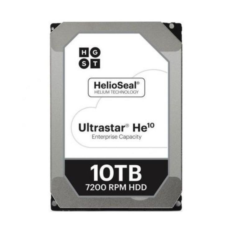 Жесткий Диск HGST Ultrastar He10 10Tb (U600/7200/256Mb) Helium AF Instant Secure Erase 512e 6G SATAIII 3,5"(0F27604)