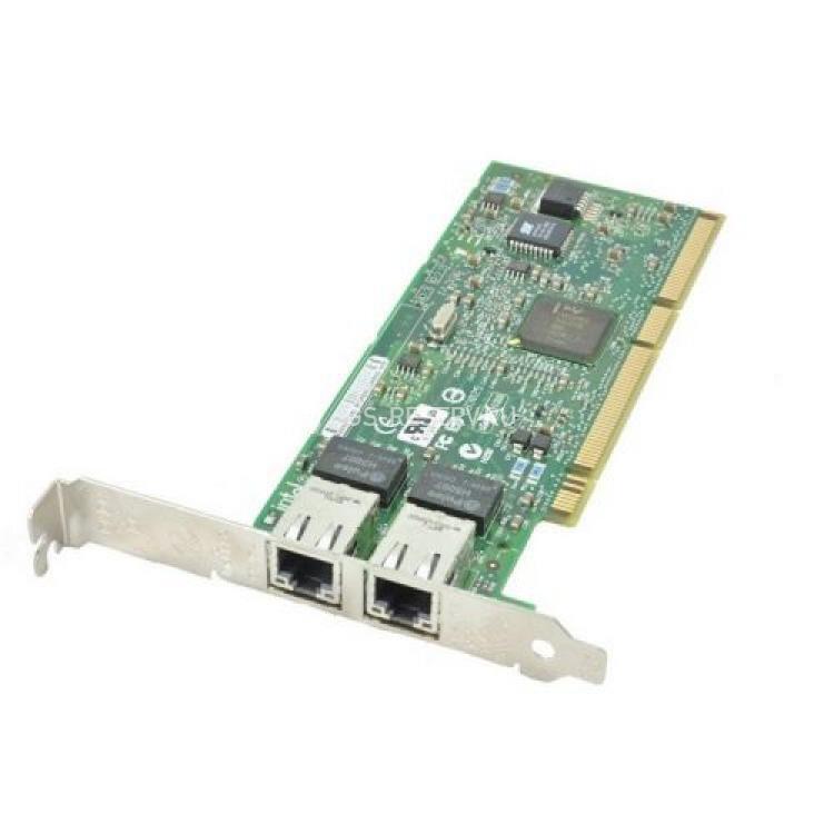 Сетевая Карта Dell (Intel) Pro/1000 MT Dual Port Server Adapter i82546EB 2x1Гбит/сек 2xRJ45 LP PCI/PCI-X(J1679)