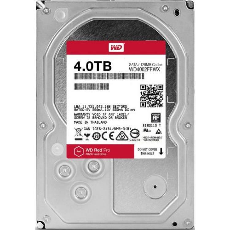 Жесткий Диск Western Digital Red Pro Nasware 3.0 4Tb (U600/7200/128Mb) AF NCQ 6G SATAIII(WD4002FFWX-68TZ4N0)