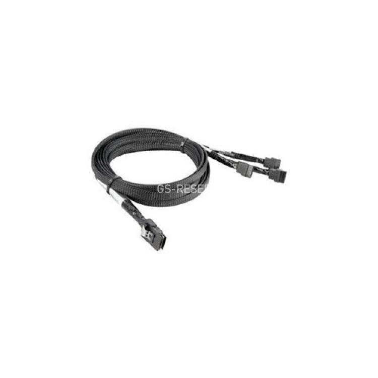 Шлейф SAS Adaptec 1xSFF-8087 (mSASx4) To 4xSATA (4xSATA Жесткий Диск или Корзина) 100cm/1m(iSAS-737P/1M)