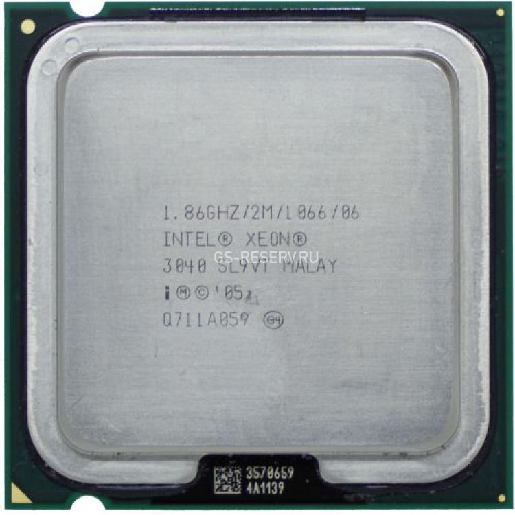 Процессор Intel Xeon 3040 1867Mhz (1066/L2-2Mb) 2x Core 65Wt Socket LGA775 Conroe(SL9TW)