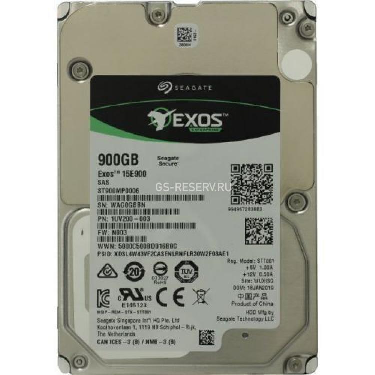 Жесткий Диск Seagate Enterprise Performance 15K HDD v6 900Gb (U1200/15000/256Mb) 512n 12G SAS 2,5"(ST900MP0006)