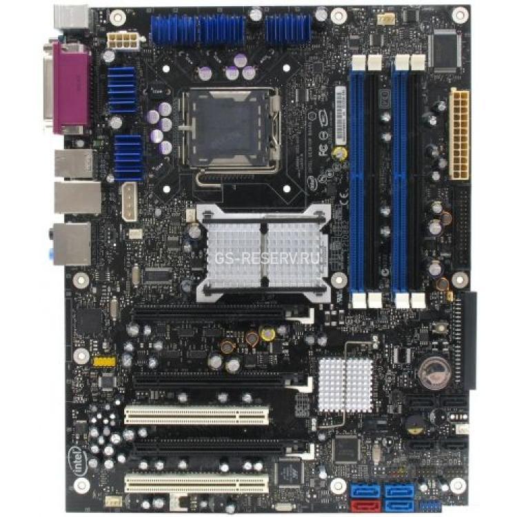 Материнская Плата Intel i975X S775 HT 4DualDDRII-800 8SATAII U100 3PCI-E16x 2PCI LAN1000 AC97-8ch IEEE1394 ATX(D53350)