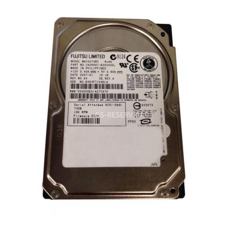 Жесткий Диск Fujitsu 73Gb (U300/10000/8Mb) Dual Port SAS 2,5"(CA06681-B26100GE)