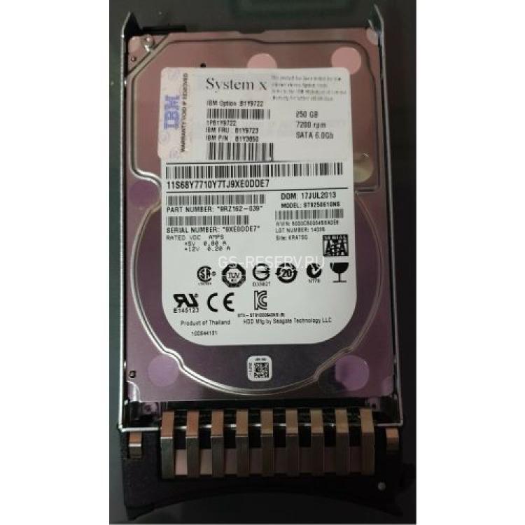 Жесткий Диск IBM Eserver xSeries 250Gb (U600/7200) 6G SATAIII 2,5" G2HS For x3250M5 x3100M5 M4 M3 M2(81Y3850)