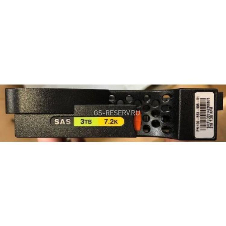 Жесткий Диск EMC (Hitachi) Ultrastar 7K3000 HUS723030ALS640 3Tb (U600/7200/64Mb) 512bps 6G SAS 3,5" To SAS 3,5" For Data Domain 2500 2200 DD2500 DD2200(100-563-998)
