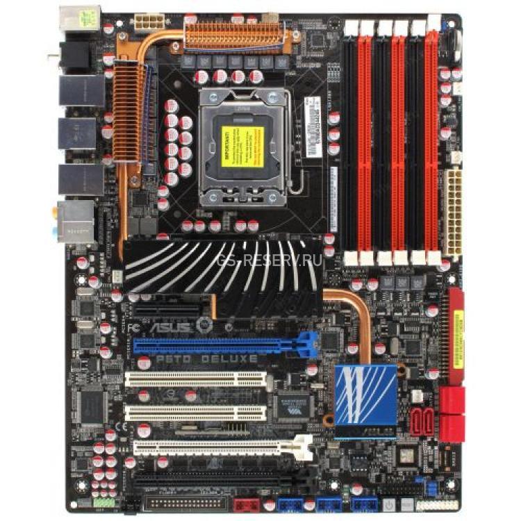 Материнская Плата Asus iX58 S1366 6DualDDRIII 7SATAII U133 3PCI-E16x PCI-E4x 2PCI 2LAN1000 AC97-8ch IEEE1394 ATX(P6TD Deluxe)