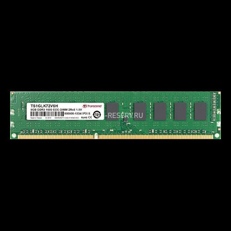 RAM DDRIII-1600 Transcend 8Gb 2Rx8 ECC PC3-12800E-11(TS1GLK72V6H)