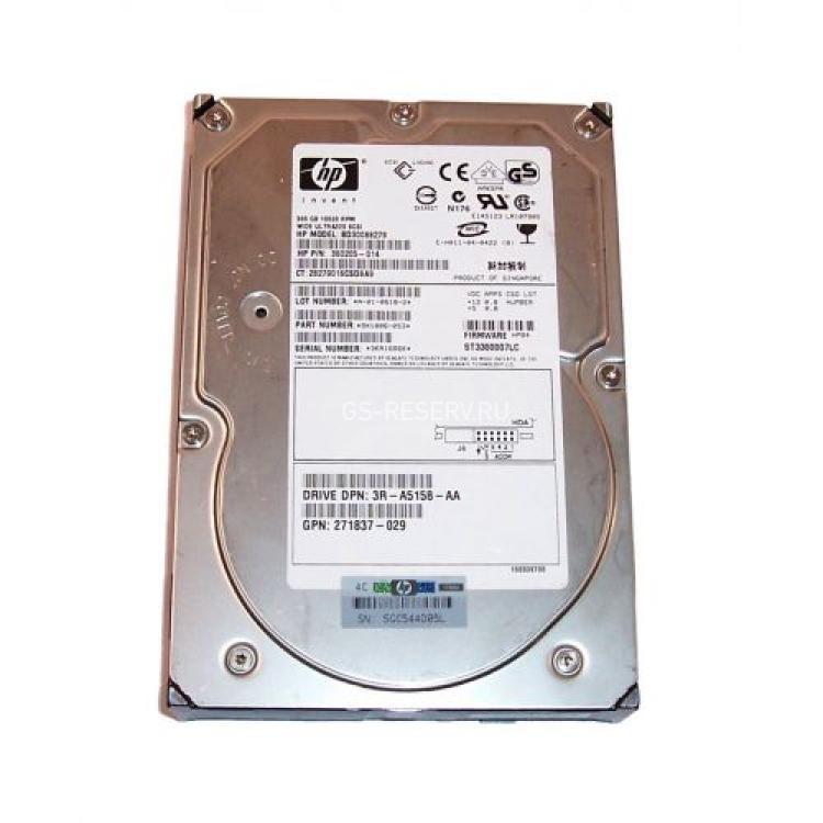 Жесткий Диск HP (Seagate) Cheetah 10K.7 ST3300007LC 300Gb (U320/10000/8Mb) 80pin U320SCSI For G2 G3 G4 G4p(BD30088279)