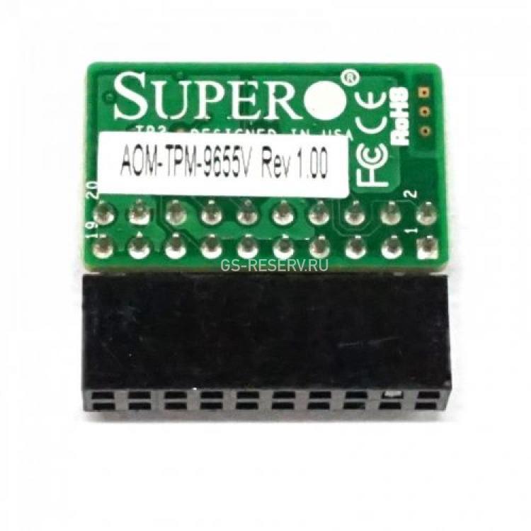 Модуль TPM SuperMicro Trusted Platform Module Infineon 9655 Vertical For Series X9 X10 Motherboards(AOM-TPM-9655V)