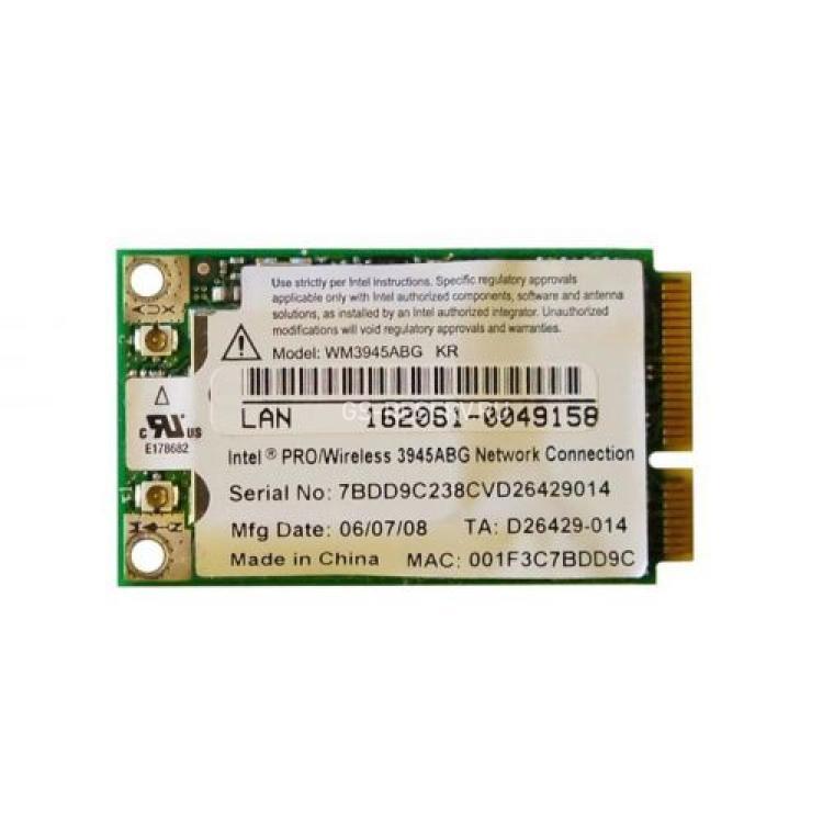 Модуль WiFi Intel PRO/Wireless 3945BG 802.11a/b/g 54MBit/s 2.4Ghz miniPCI-E(WM3945AGM2WB)