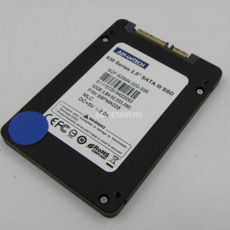 Твердотелый Накопитель SSD Advantech SQFlash SQF-S25 630 32Gb 494Мб/сек MLC 6G SATAIII 2,5"(SQF-S25M4-32G-S9E)