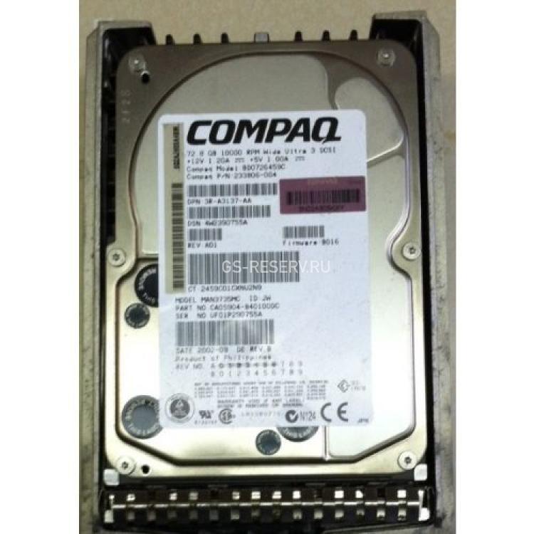 Жесткий Диск HP (Fujitsu) MAN3735MC 72,8Gb (U160/10000/8Mb) 80pin U160SCSI(232432-B21)