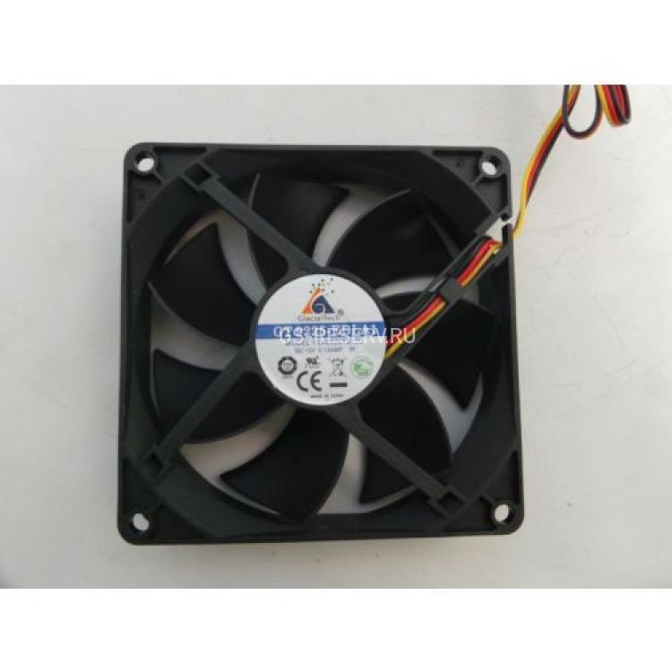 Вентилятор GlacialTech 0,18A 12v 1600RPM 18.5dBA 35.8CFM 92x92x25mm(GT9225-EDLA1)