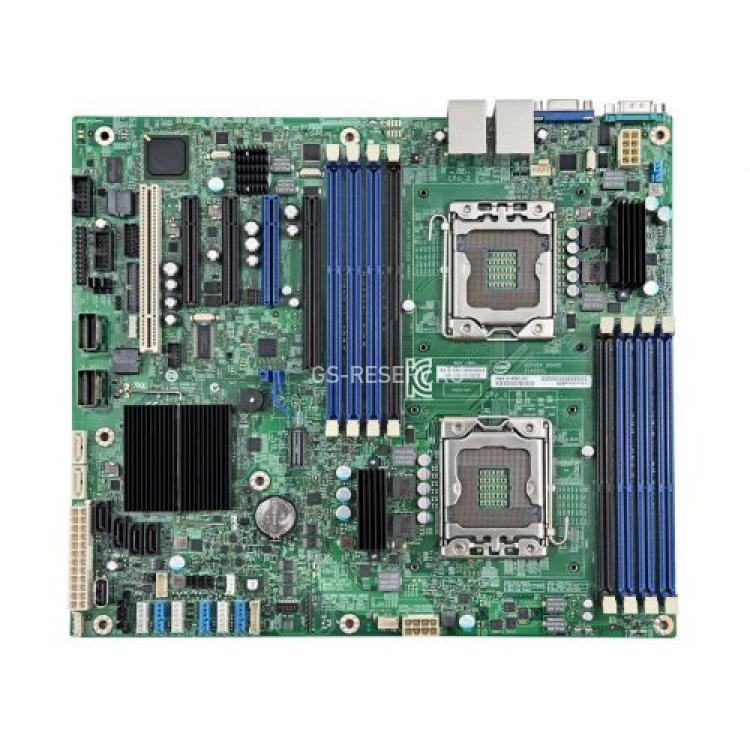 Материнская Плата Intel iC602 Dual Socket 1356 8DDR3 2SATAIII 4SATAII 2xSFF8087 8SAS/SATAII PCI-E16x3.0 3PCI-E8x PCI 2xGbLAN ATX 8000Mhz(S2400SC2)