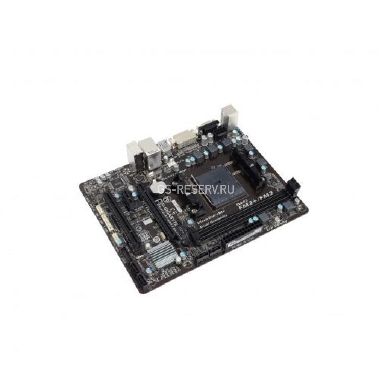 Материнская Плата Gigabyte AMD A88X SocketFM2+ 2DualDDRIII 4SATAIII PCI-E16x3.0 PCI-E1x PCI SVGA DVI LAN1000 AC97-8ch 2USB3 mATX(GA-F2A88XM-DS2)