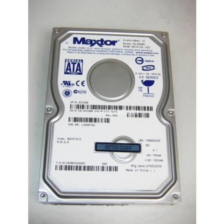 Жесткий Диск Maxtor DiamondMax Plus 10 80Gb (U150/7200/8Mb) SATA(6L080M0)