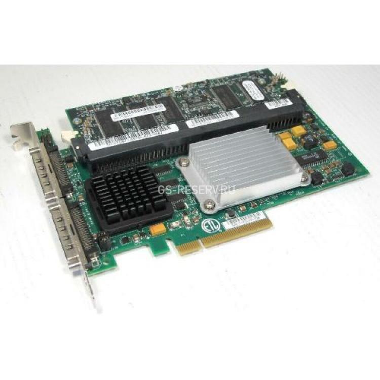 Контроллер RAID SCSI LSI Logic LSI53C1030/Intel Xscale IOP332 500Mhz 0(256)Mb Int-2x68Pin Ext-2xVHDCI RAID50 UW320SCSI PCI-E8x(LSI00008)