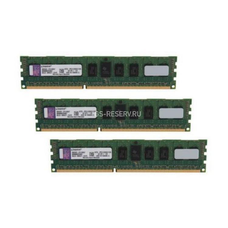 RAM DDRIII-1333 Kingston 12Gb 3x4Gb 1Rx4 REG ECC PC3-10600R For Dell(KTD-PE313SK3/12G)