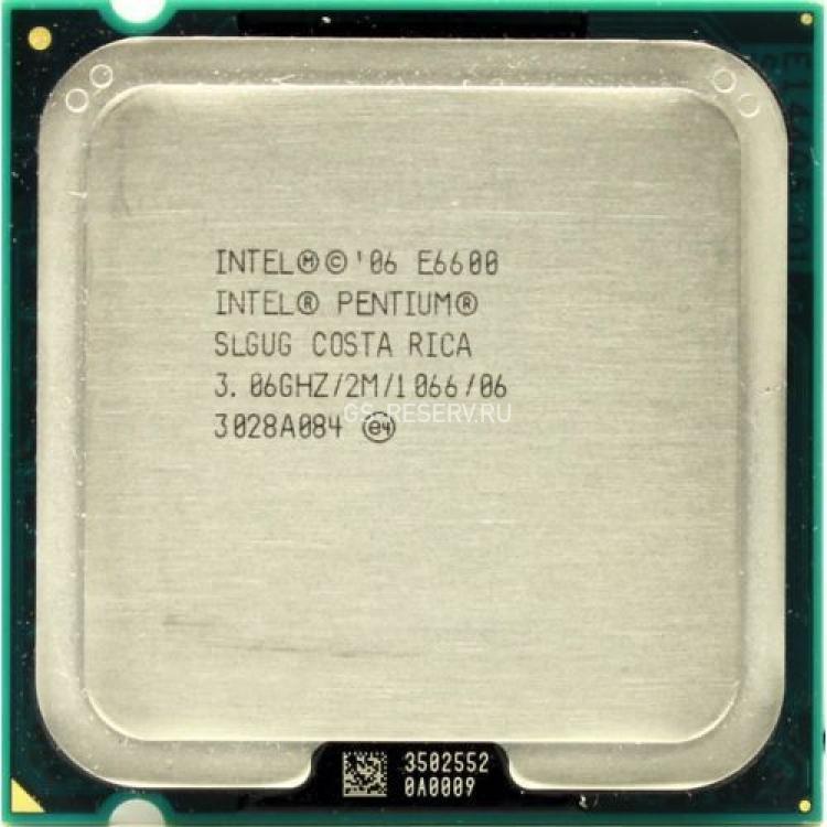 Процессор Intel Pentium Dual-Core 3067Mhz (1066/L2-2Mb) 2x Core 65Wt LGA775 Wolfdale(SLGUG)