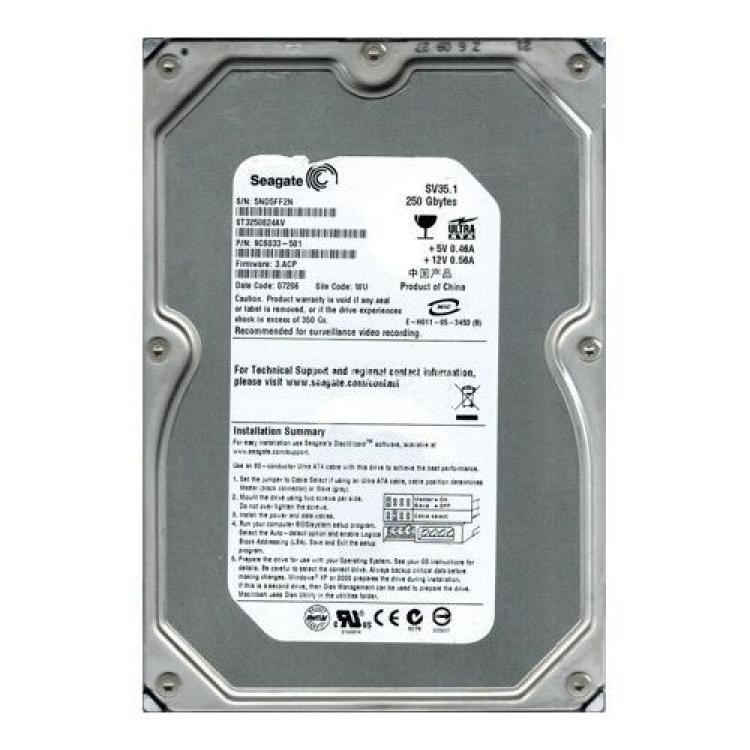 Жесткий Диск Seagate SV35.1 250Gb (U100/7200/8Mb) IDE(ST3250824AV)