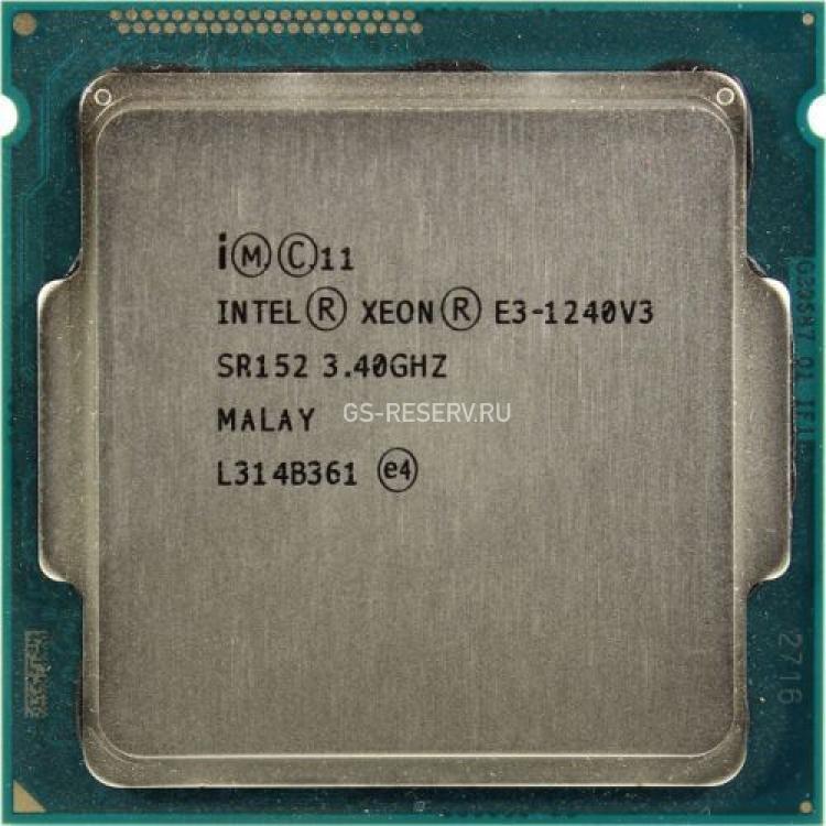 Процессор Intel Xeon E3 3400(3800)Mhz (5000/L3-8Mb) Quad Core 80Wt Socket LGA1150 Haswell(E3-1240 V3)