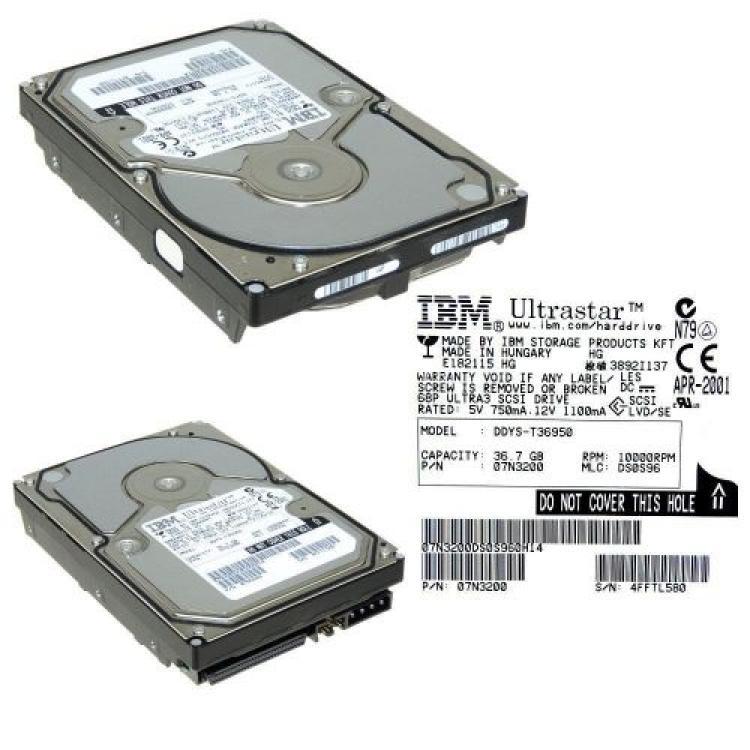 Жесткий Диск IBM Ultrastar 36LZX 36,7Gb (U160/10000/4Mb) 68pin U160SCSI(DDYS-T36950)