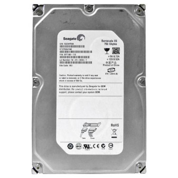 Жесткий Диск Seagate Barracuda ES+ 750Gb (U300/7200/16Mb) NCQ SATAII(9FF148)
