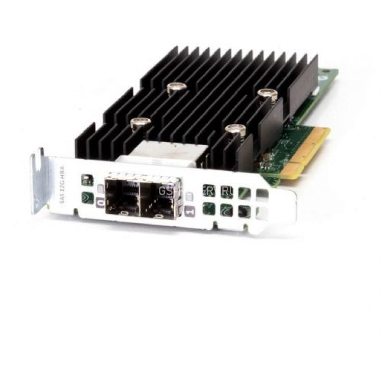 Контроллер SAS RAID Dell Ext-2xSFF-8644 8xSAS/SATA RAID10 U1200 12G PCI-E8x For PowerEdge R540 R740 R740xd FC630 R230 R330 R430 R530 R630 R730 R730xd PowerVault MD1400 TL1000(1HD39)