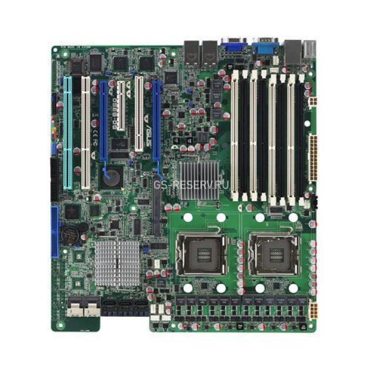Материнская Плата Asus i5400 Dual Socket 771 8FBD 8SAS 6SATAII U100 2PCI-E16x PCI-E8x 2PCI-X PCI SVGA 2xGbLAN E-ATX 1333Mhz 1U(DSEB-DG/SAS)