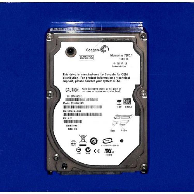 Жесткий Диск Seagate Momentus 7200.1 100Gb (U150/7200/8Mb) SATA 2,5"(ST910021AS)