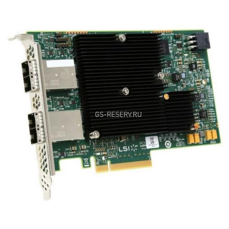 Контроллер SAS LSI Logic SAS3008 Ext-4xSFF-8644 16xSAS/SATA RAID10 U1200 12G PCI-E8x 3.0(LSI00342)