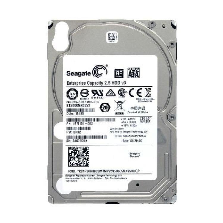 Жесткий Диск Seagate Enterprise Capacity 2.5 HDD 2Tb (U600/7200/128Mb) 512e 6G SATAIII 2,5"(ST2000NX0253)