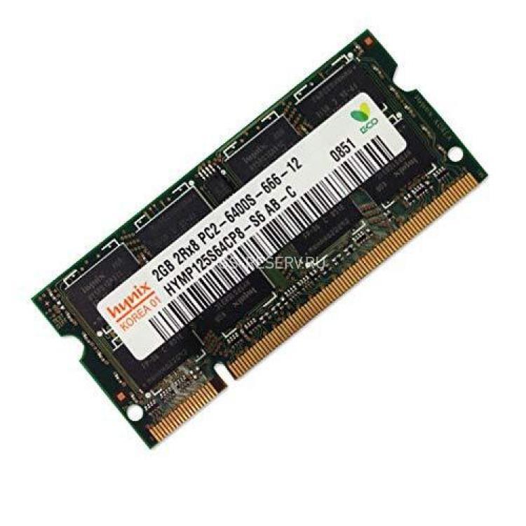 RAM SO-DIMM DDRII-800 Hynix 2Gb 2Rx8 PC2-6400S(HYMP125S64CP8-S6)