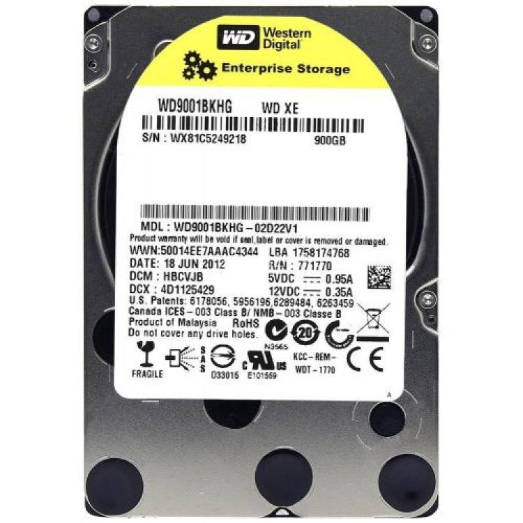 Жесткий Диск Western Digital XE 900Gb (U600/10000/32Mb) RAFF 6G SAS 2,5"(WD9001BKHG-02D22V3)