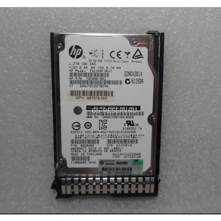 Жесткий Диск HP (Hitachi) Ultrastar C10K1200 HUC101212CSS600 1.2Tb (U600/10000/64Mb) DP 6G SAS 2,5" For Gen8 Gen9 Gen10(697574-B21)