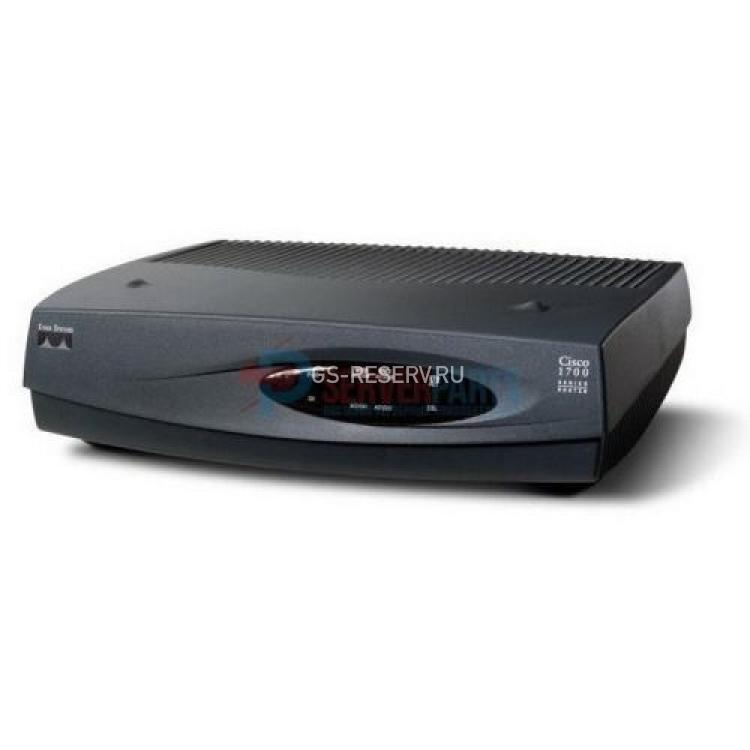 Маршрутизатор Cisco 1721 10/100BaseT Modular Router 1port-10/100Mbps 2xWIC 2xWAN 1xAIM 16Mb-Flash 32(96)Mb-DRAM(CISCO1721)