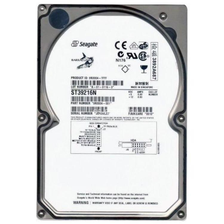 Жесткий Диск Seagate Barracuda 18XL 9,2Gb (U20/7200/2Mb) 50pin U20SCSI(ST39216N)
