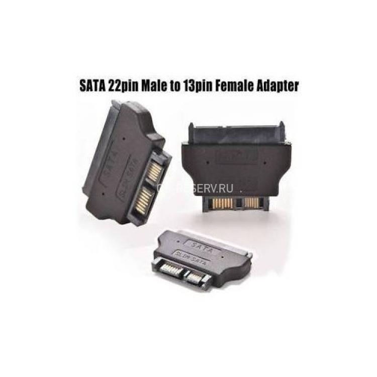 Переходник SAT 22pin Male To ODD Slimline 13pin Female For DVD-RW DVD(SAT-22pin-ODD)